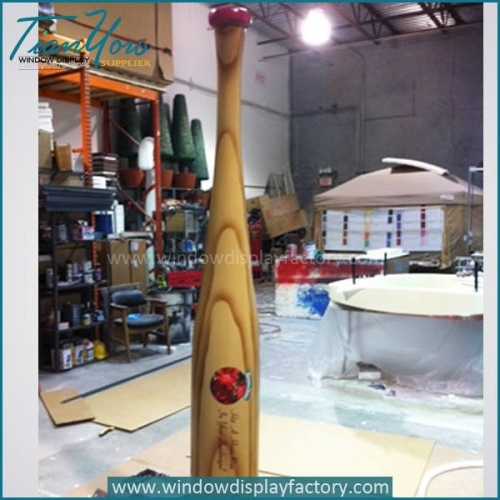 Movie theme giant foam baseball bat display prop sculpture