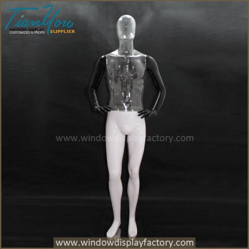 Plastic ghost invisible mannequin male