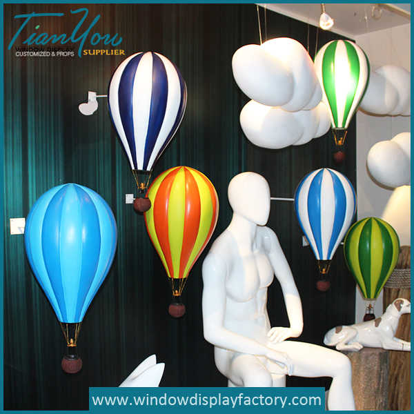 Modern Decoration Fiberglass Hot Air Balloon