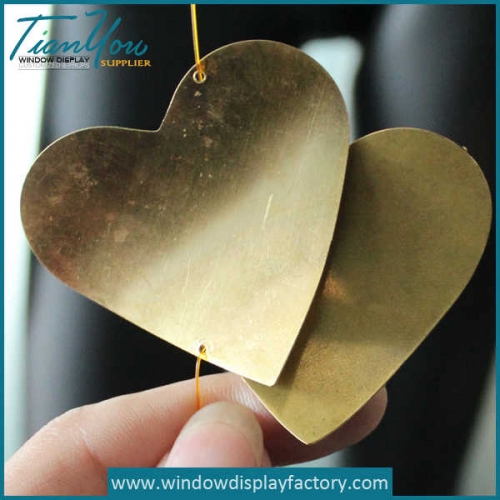 Custom Decoration Metal Heart Display Props