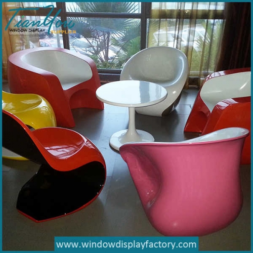 Creative furniture set fiberglass table chairs