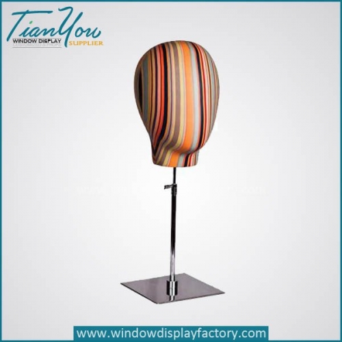 Custom Colorful Mannequin Head Display Props