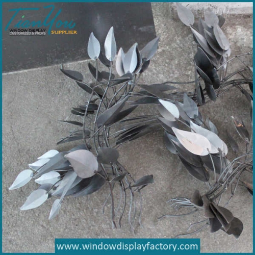 Custom Fake Metal Leaf Display Props