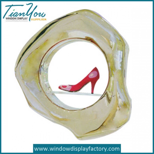 Custom Red Fiberglass Shoes Statues Display