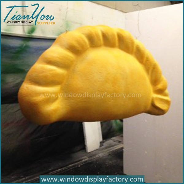 Chinese Style Giant Hand Carved Foam Dumpling Display