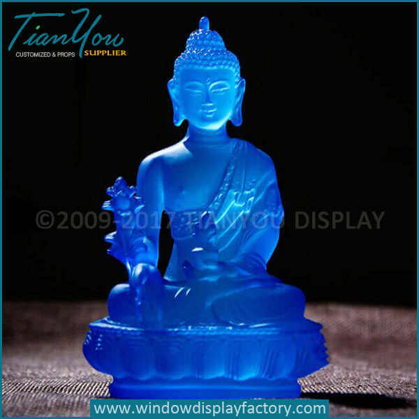 Custom transparent resin thai buddha statue suppliers